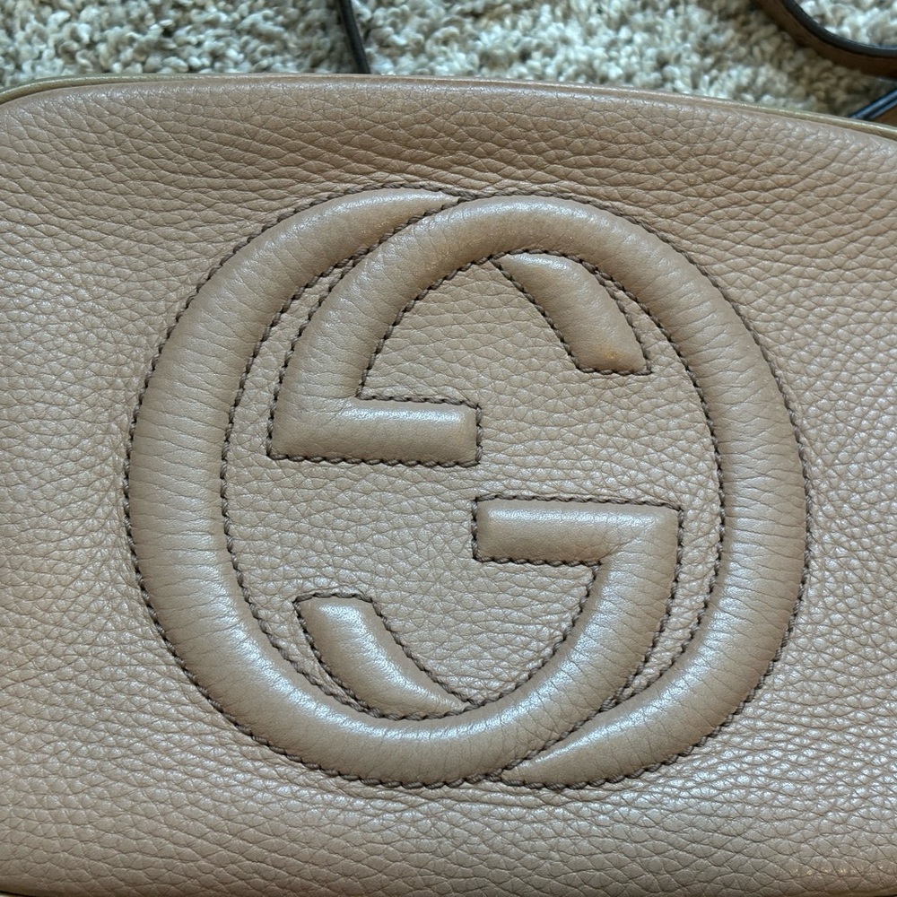 Gucci Soho Beige Leather Crossbody